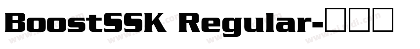 BoostSSK Regular字体转换